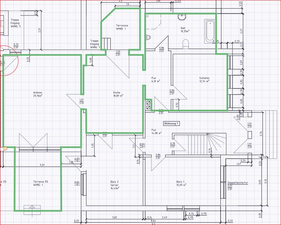 Monteurwohnung - Parkplatz: eigener Parkplatz vorhanden - Weserbergland, Harz ... - Grundriss - Monteurwohnung Höxter