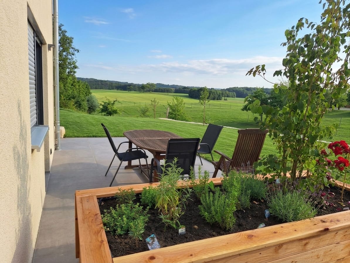 Monteurwohnung - PLZ 73447 (Deutschland) - Terasse - Ferienwohnung Biehlmaier