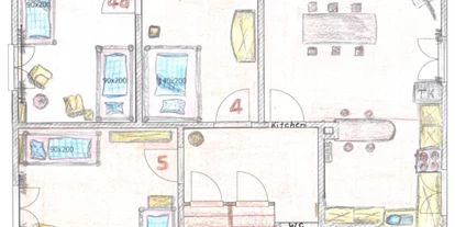 Monteurwohnung - Zimmertyp: Mehrbettzimmer - Schweiz - Grundriss Obergeschoss - Ihr Quartier - im südlichen Aargau, mitten in der Schweiz
