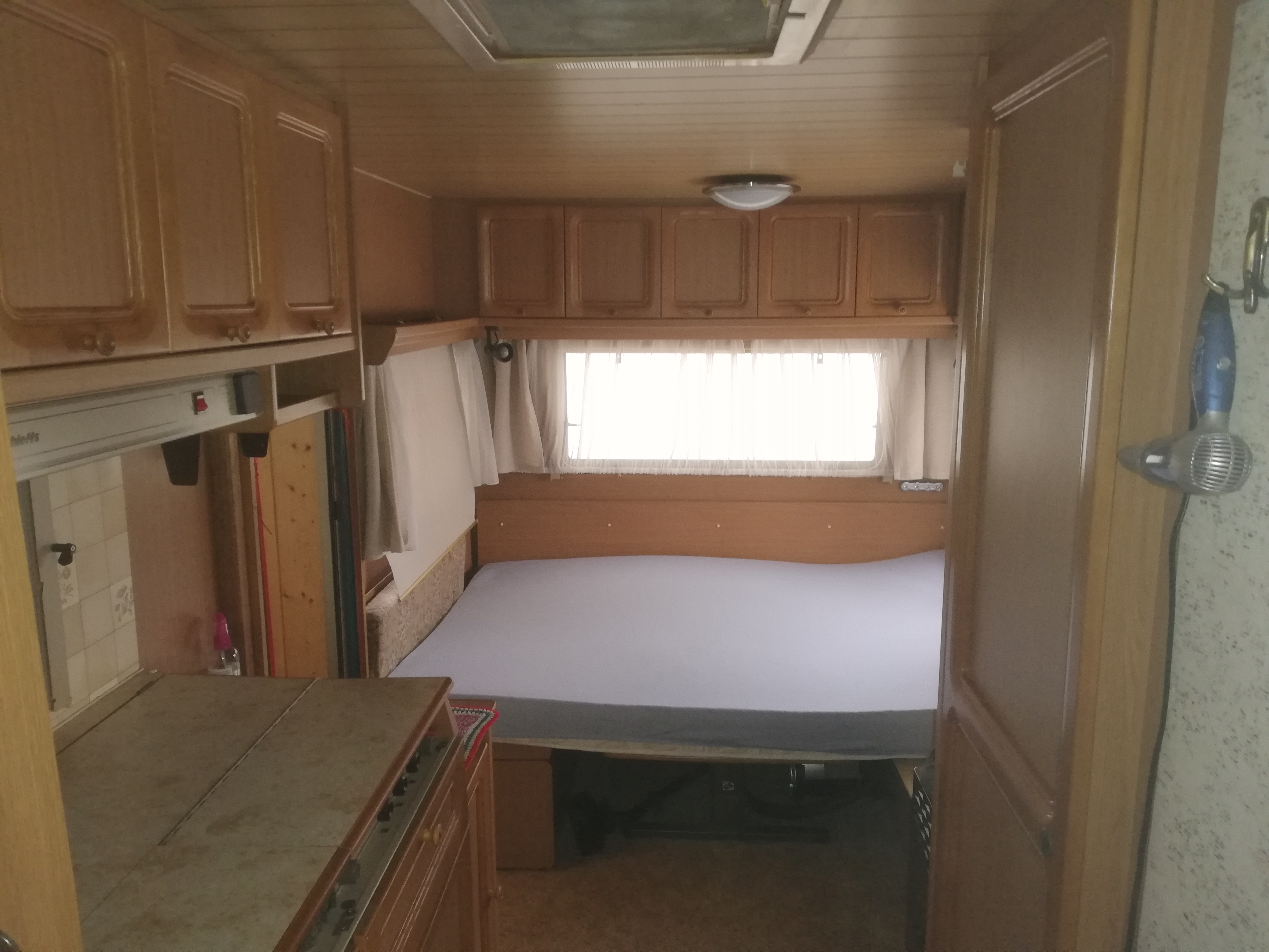 Monteurzimmer: von innen, Schlafbereich, Doppelbett - Goldberg-Camping Mörslingen UG (haftungsbeschränkt)