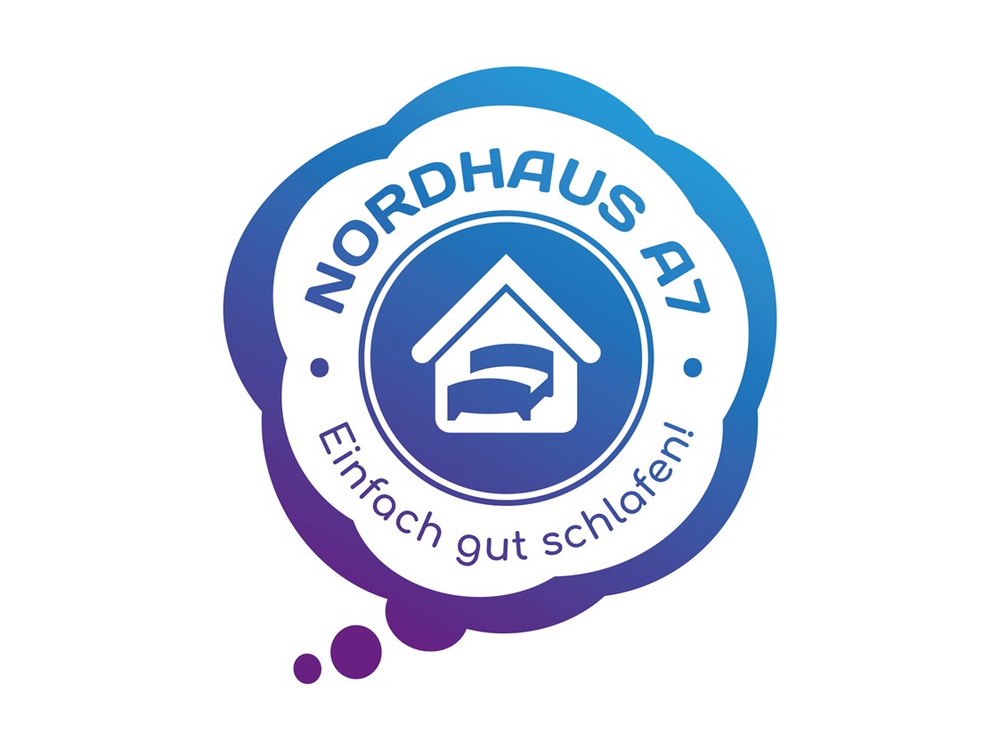 Monteurzimmer: Logo & Claim: Nordhaus A7 – Einfach gut schlafen! - Nordhaus A7 bei Hamburg