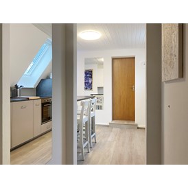 Monteurzimmer: Vom Flur in die Küche - Nordhaus A7 bei Hamburg