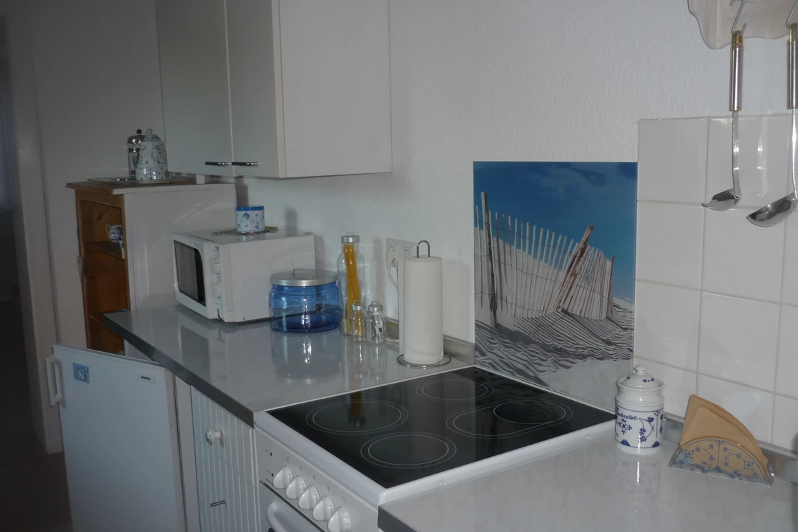 Monteurzimmer: Küche mit Essplatz - Haus am Wiesenrand
