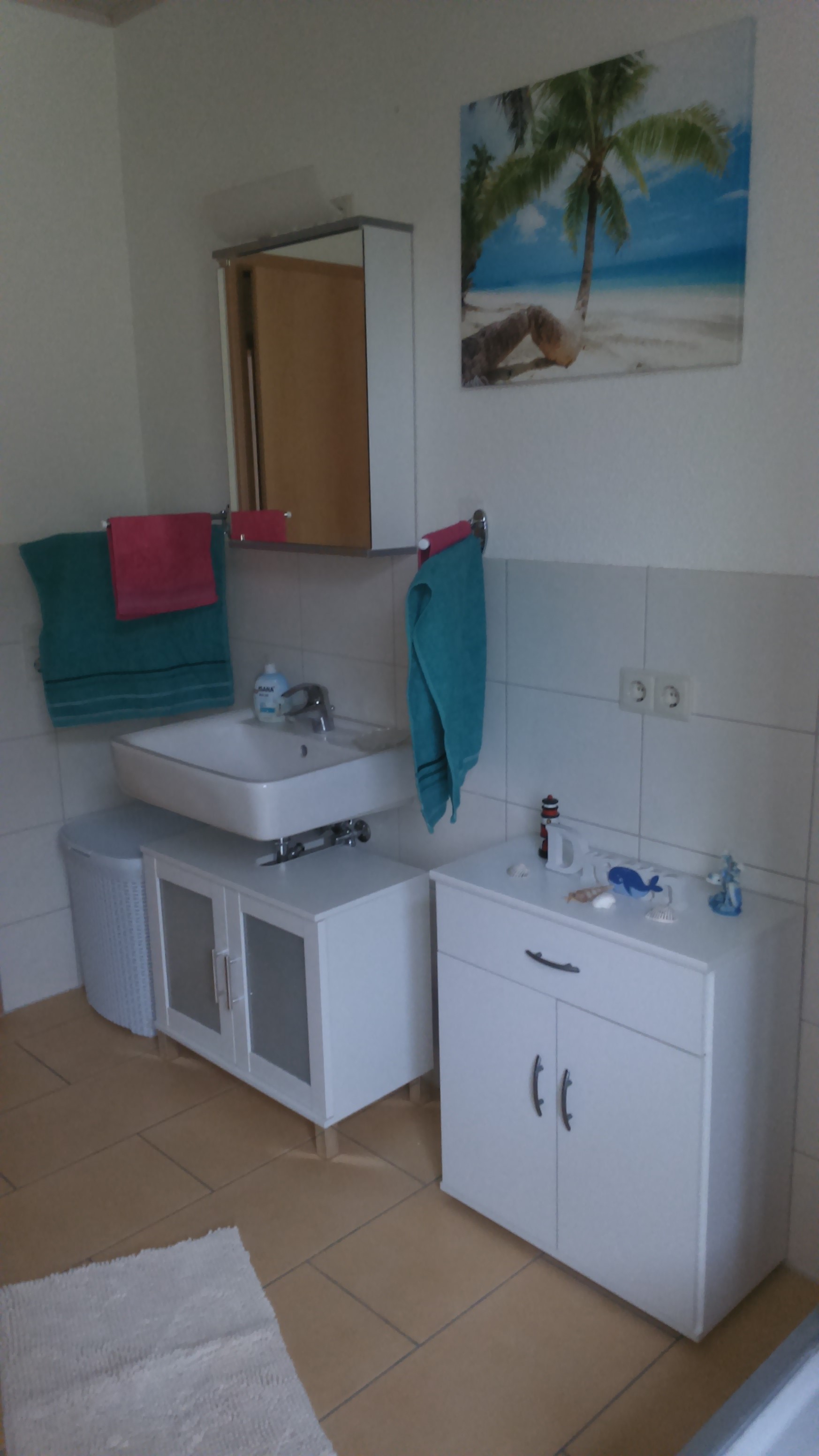 Monteurwohnung - Zimmertyp: Doppelzimmer - Oschatz - Badezimmer - Giesis Wohlfühloase