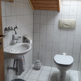 Monteurzimmer: separates WC - Gästehaus VERA