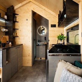 Monteurzimmer: Küche - Exklusives Tiny House im Grünen bei Heide