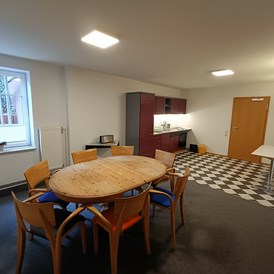 Monteurzimmer: Gemeinschaftsküche Untergeschoss Koyahaus  - Missionarisches Zentrum Hanstedt | Das Koyahaus