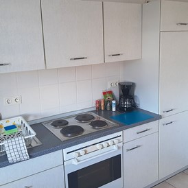 Monteurzimmer: moderne, vollständig ausgestattete Küche für Selbstversorger in zentraler Lage von Magdeburg - HomeRent in Magdeburg