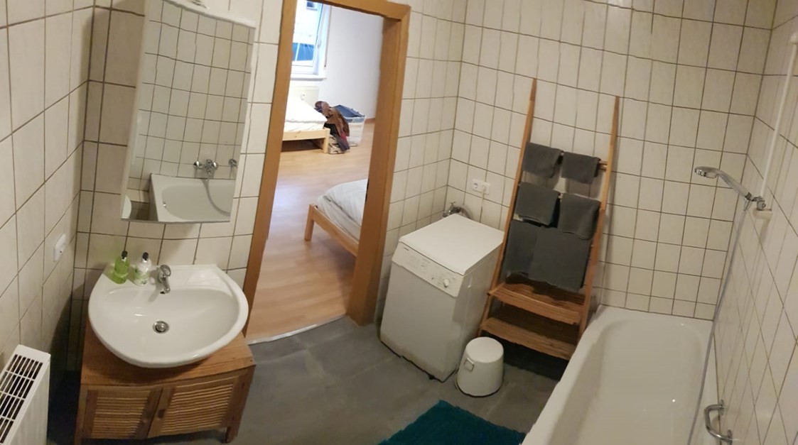 Monteurzimmer: Badezimmer - Appartement Ludwigshafen-Maudach 