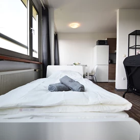 Monteurzimmer: Schlafzimmer, HomeRent Unterkunft in Duisburg - HomeRent in Duisburg