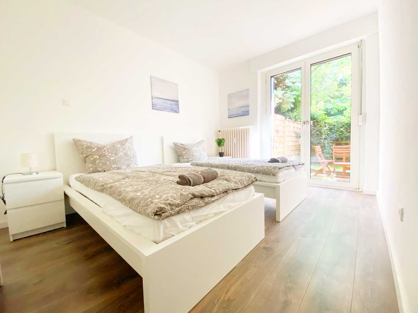 Monteurwohnung - Kaffeemaschine - Neuss - Schlafzimmer, HomeRent Unterkunft in Neuss - HomeRent in Neuss