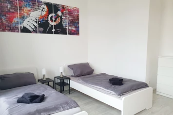 Monteurzimmer: Schlafzimmer, HomeRent Unterkunft in Wismar - HomeRent in Wismar