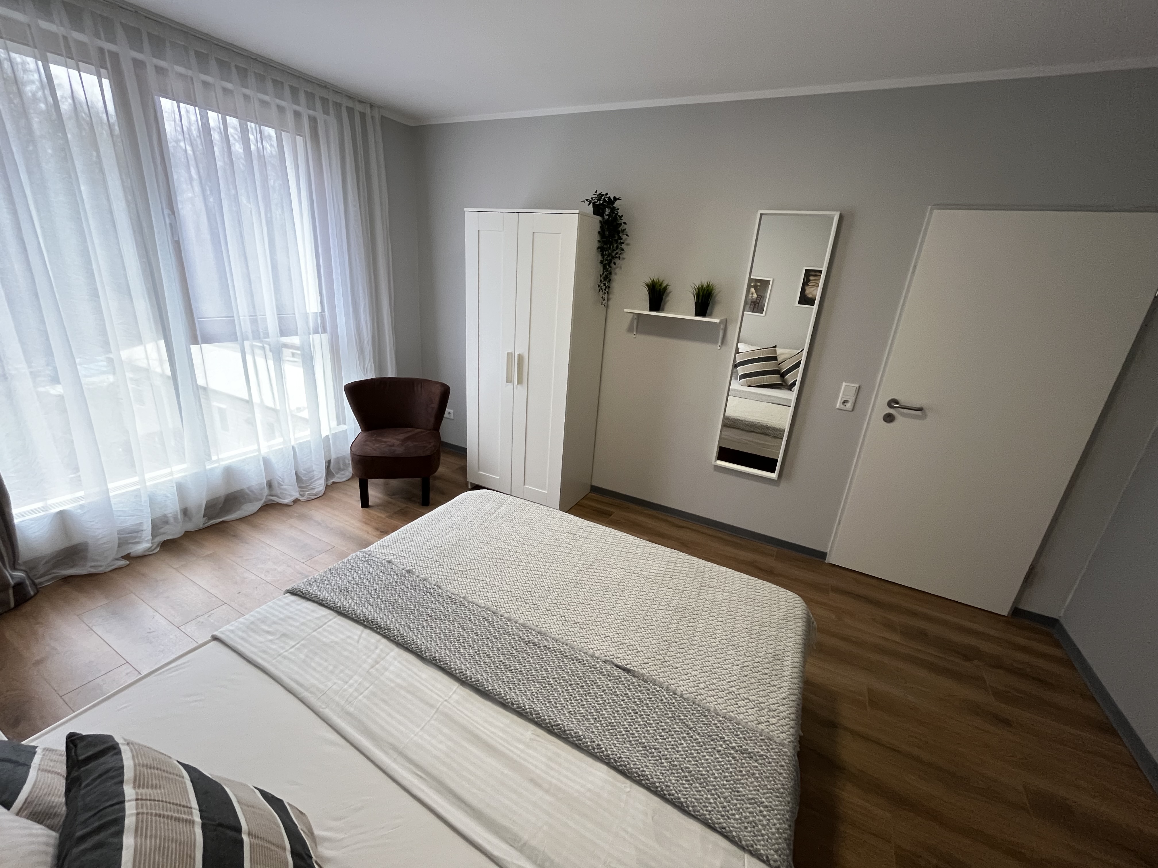 Monteurwohnung - Einzelbetten - Kassel - Schlafzimmer 1 - Stilvolle Apartments am Park-Schönfeld