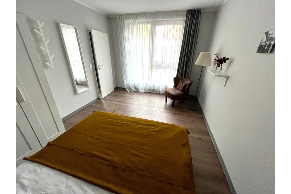 Monteurzimmer: Schlafzimmer 2 - Stilvolle Apartments am Park-Schönfeld