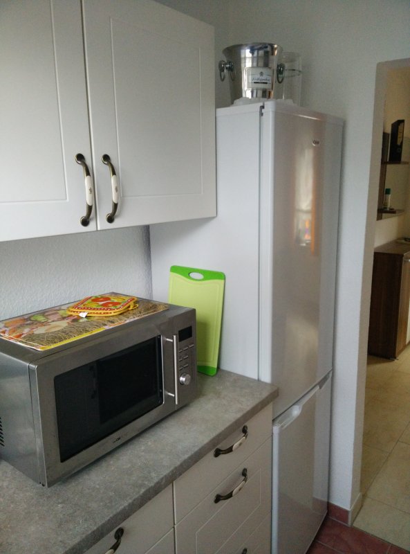 Monteurzimmer: Küche - Monteurbungalow am Felsensee