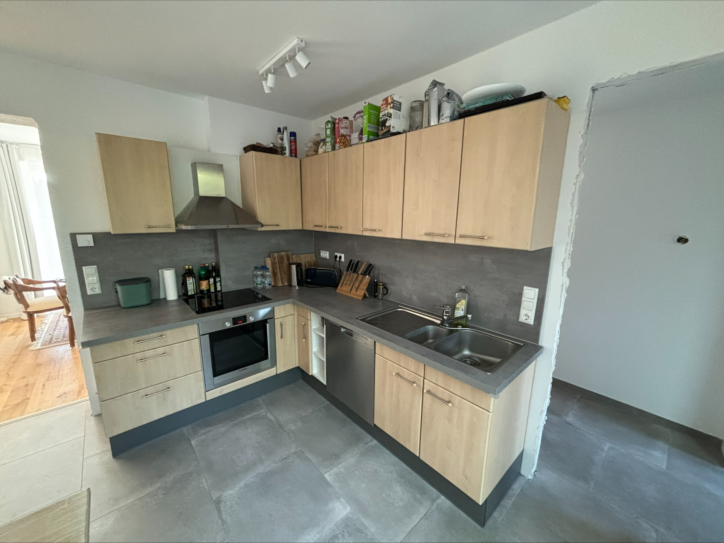 Monteurwohnung - Einzelbetten - Frechen - Vollausgestattete Küche  - Monteurzimmer Brühl