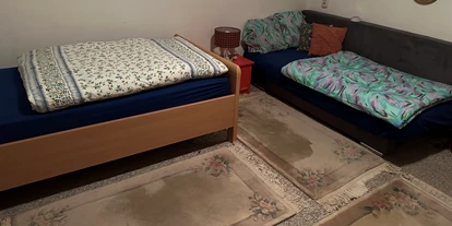 Monteurwohnung - Badezimmer: eigenes Bad - Münsterland - Schlafzimmer mit Einzelbetten - Monteurzimmer für bis zu 6 Personen
