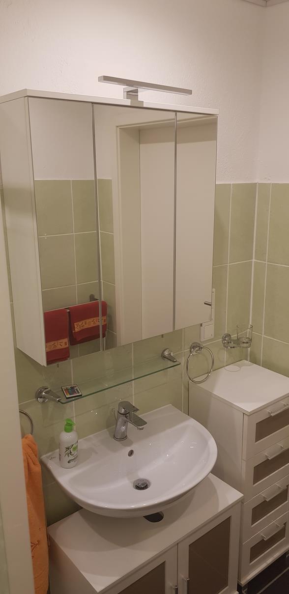 Monteurzimmer: Waschbecken - Fewo-Harber