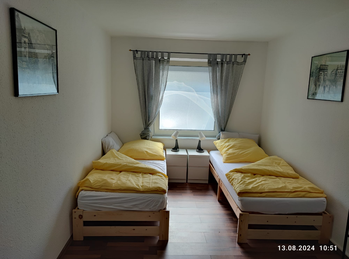 Monteurwohnung - Zimmertyp: Mehrbettzimmer - Heusenstamm - Schlafzimmer - Schleusenapartment 