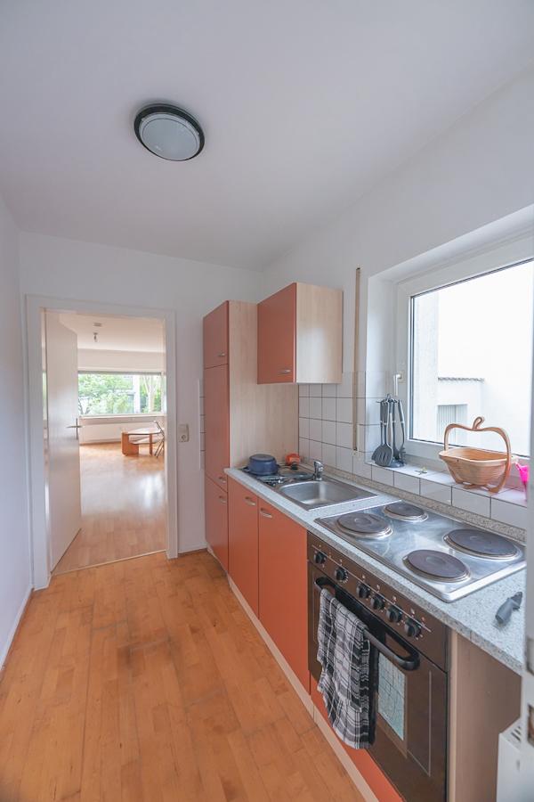 Monteurzimmer: Küche in der kleinen Wohnung - Ihr zuhause unterwegs!