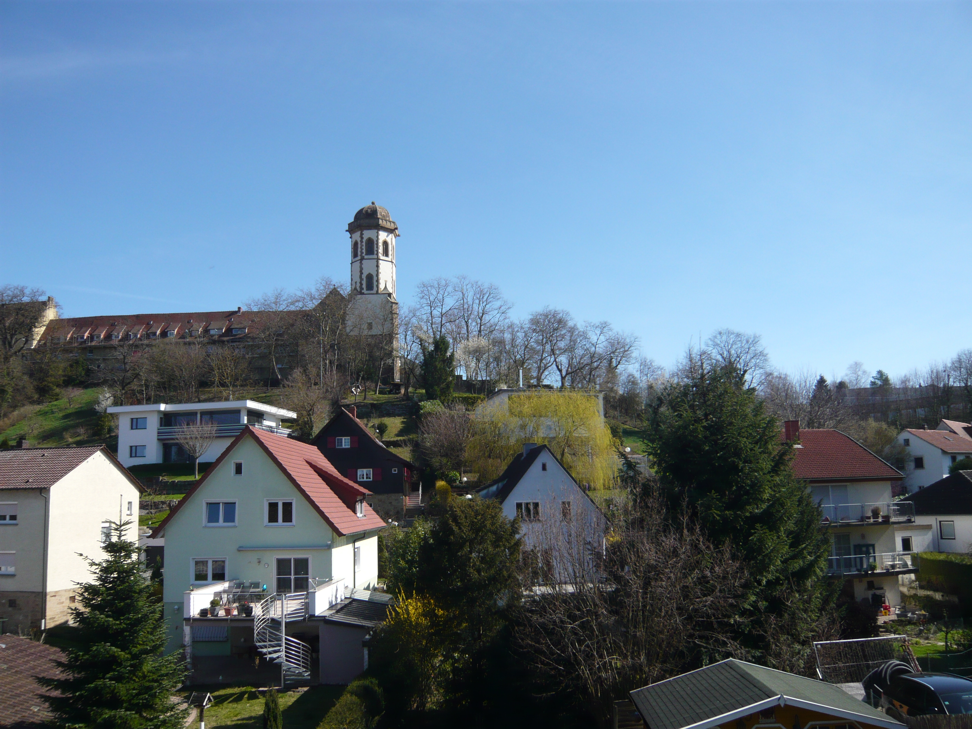Monteurwohnung - PLZ 69151 (Deutschland) - Blick aus Fenster und von Terrasse - Zu Hause auf Zeit
