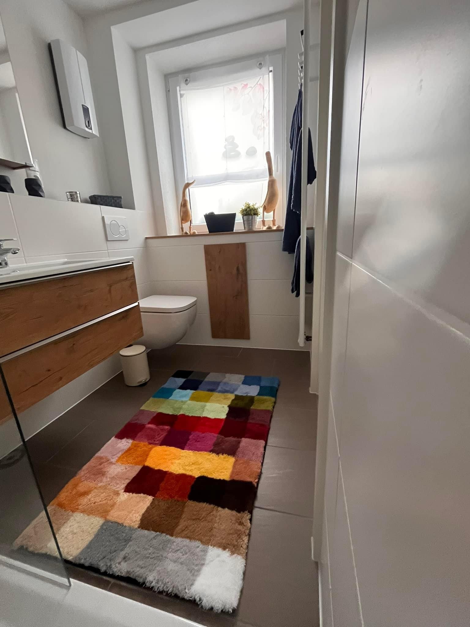 Monteurzimmer: Bad  - Ferienwohnung Hofblick