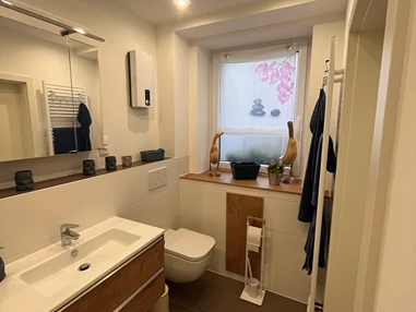Monteurzimmer: Bad - Ferienwohnung Hofblick