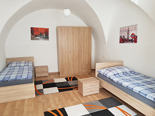 Monteurwohnung - Waschmaschine - Steiermark - Schlafzimmer Wohnung Nr. 4 - Monteurunterkunft Ronner
