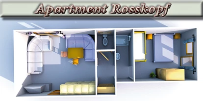 Monteurwohnung - Balkon - Österreich - Geräumige Wohnung für 4 - 6 Personen! 45 m" Apartment Rosskopf - großes Wohnzimmer - Astoria Apartments Wildschoenau