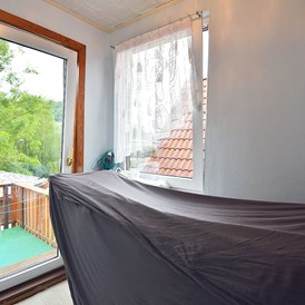 Monteurzimmer: Wäschetrockner und Zugang zum Balkon - Haus Markus