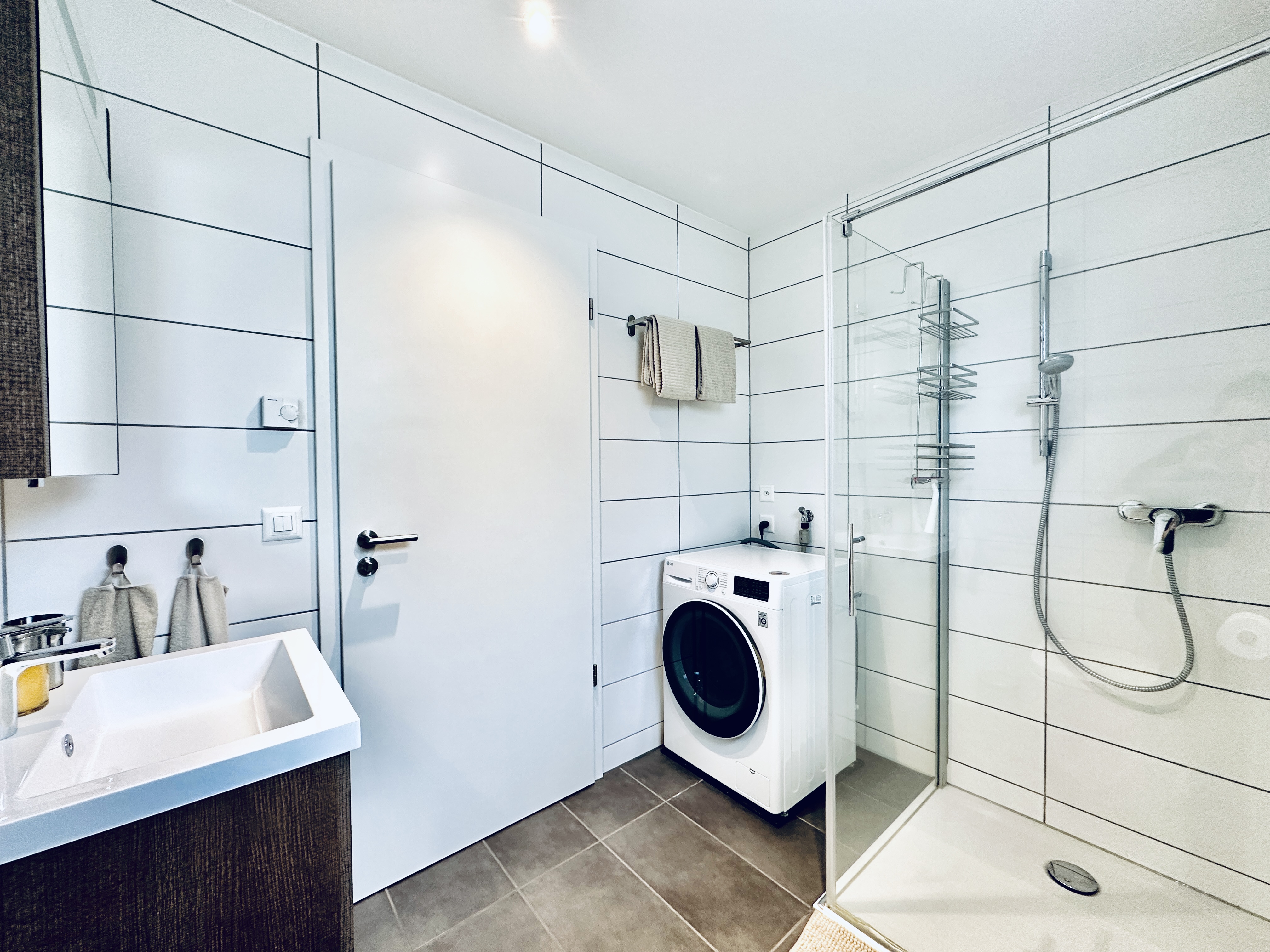 Monteurzimmer: Badezimmer - Möbliertes Business Apartment / Tiny House