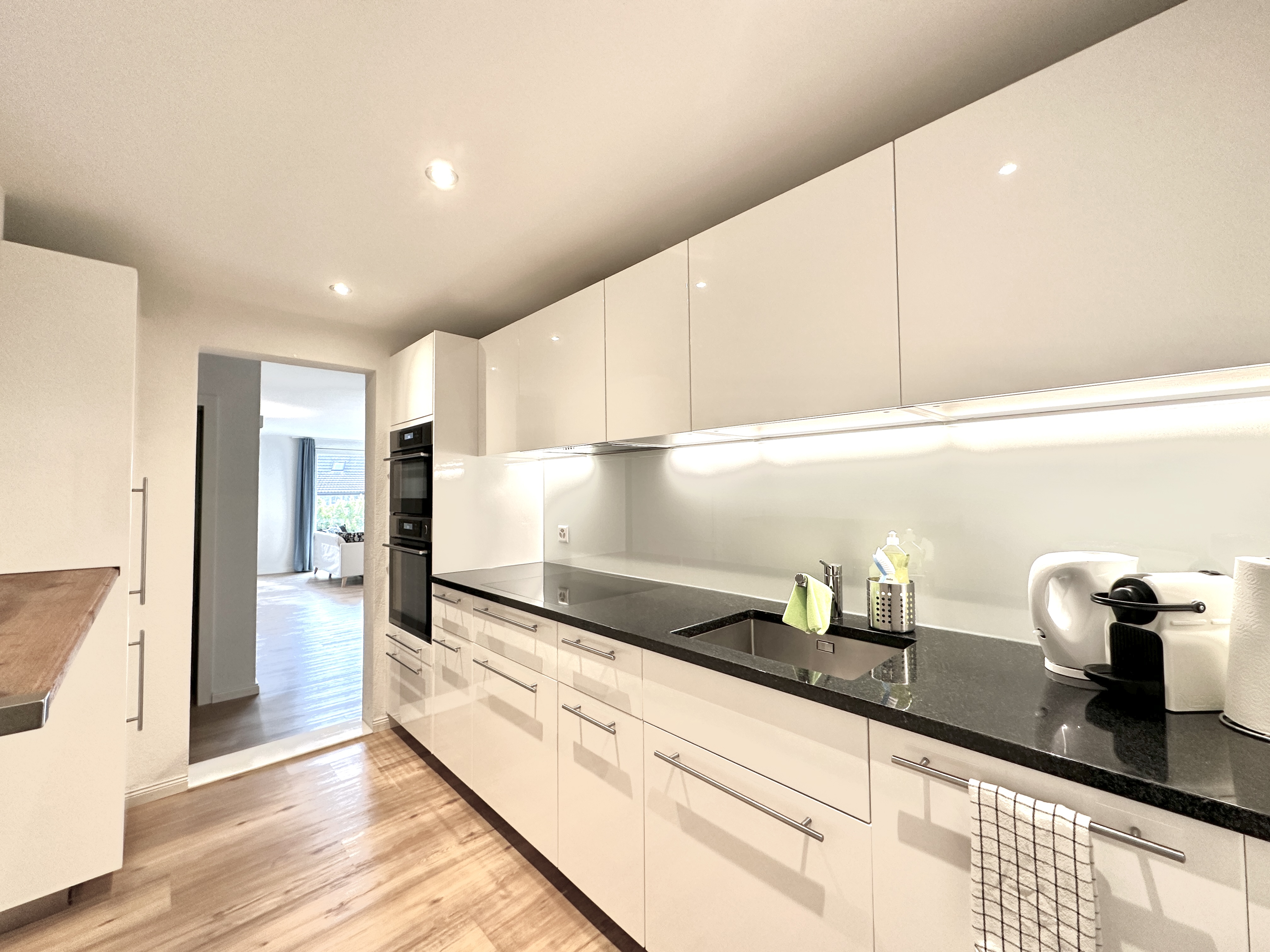 Monteurzimmer: Küche - Möblierte Business Apartments Günsberg #1 & #3