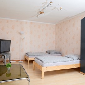 Monteurzimmer: Doppelzimmer mit Fernseher - McGoodnight - Monteurwohnung Nähe Dresden, Grh. Str-Priestewitz, bis zu 14 Personen, ab 13,95€/p.P.