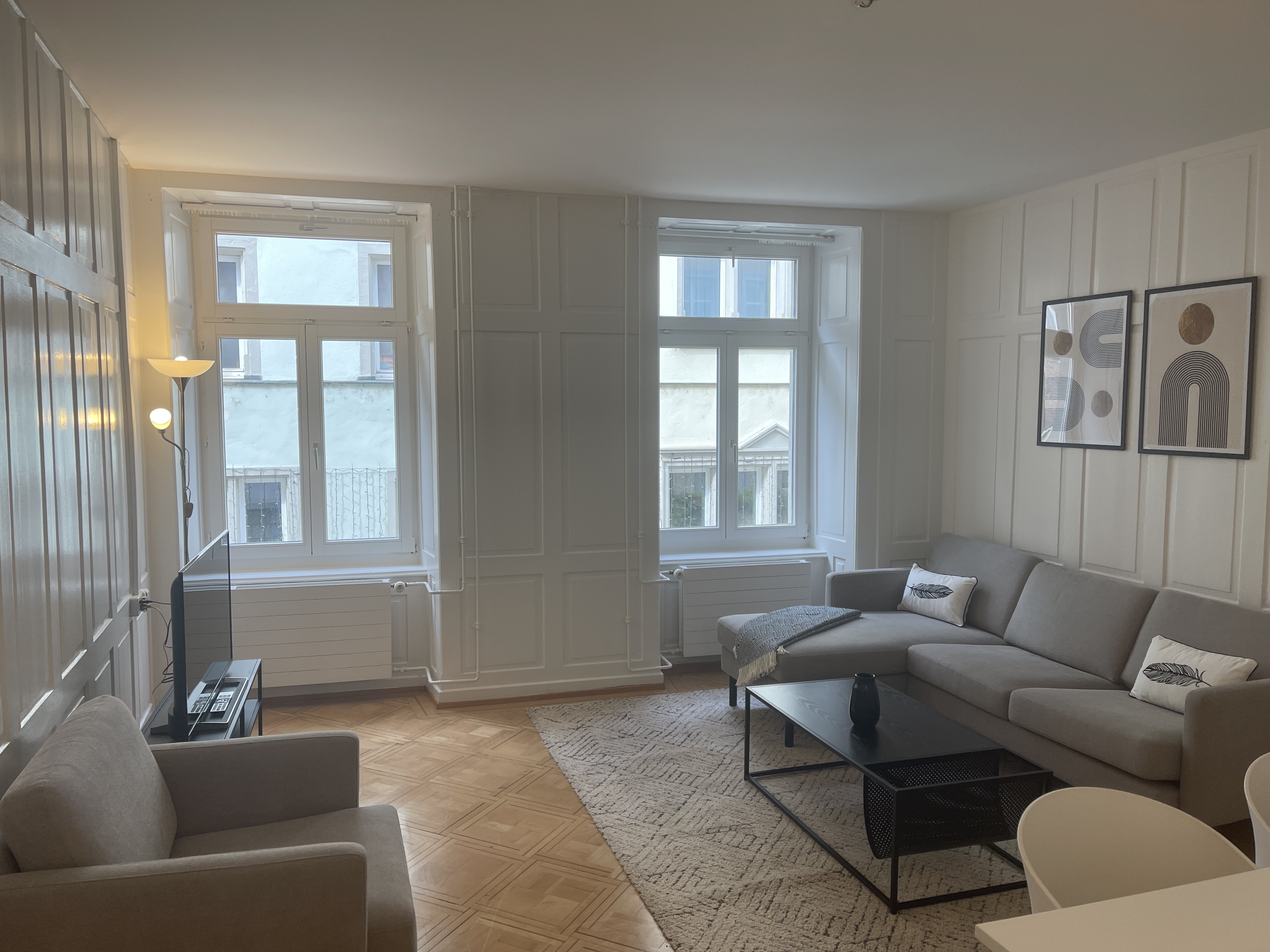 Monteurwohnung - PLZ 78259 (Deutschland) - Wohnzimmer - The R Apartment Munot - Old Town