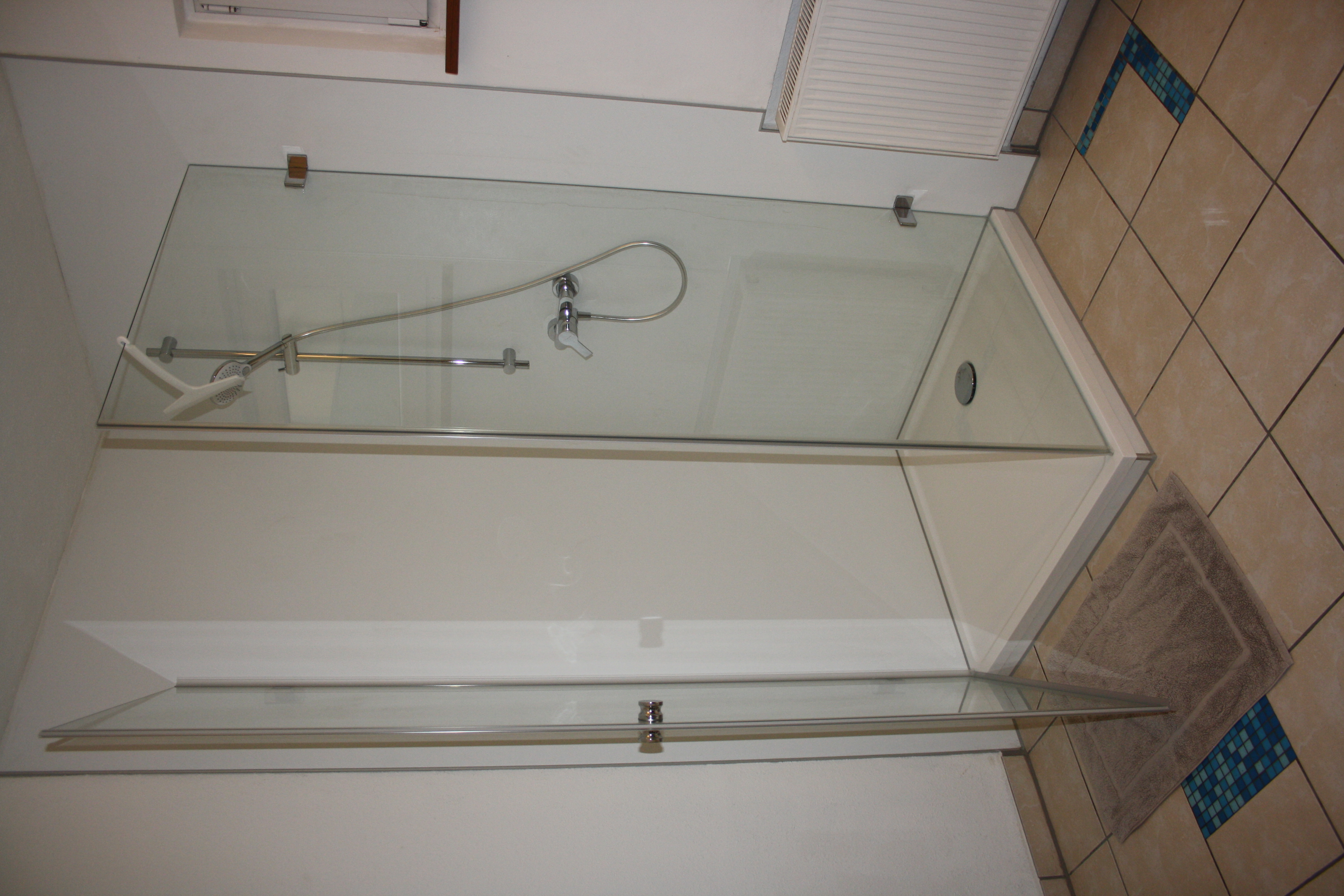 Monteurzimmer: Dusche - Ferienwohnung Schwäbische Alb