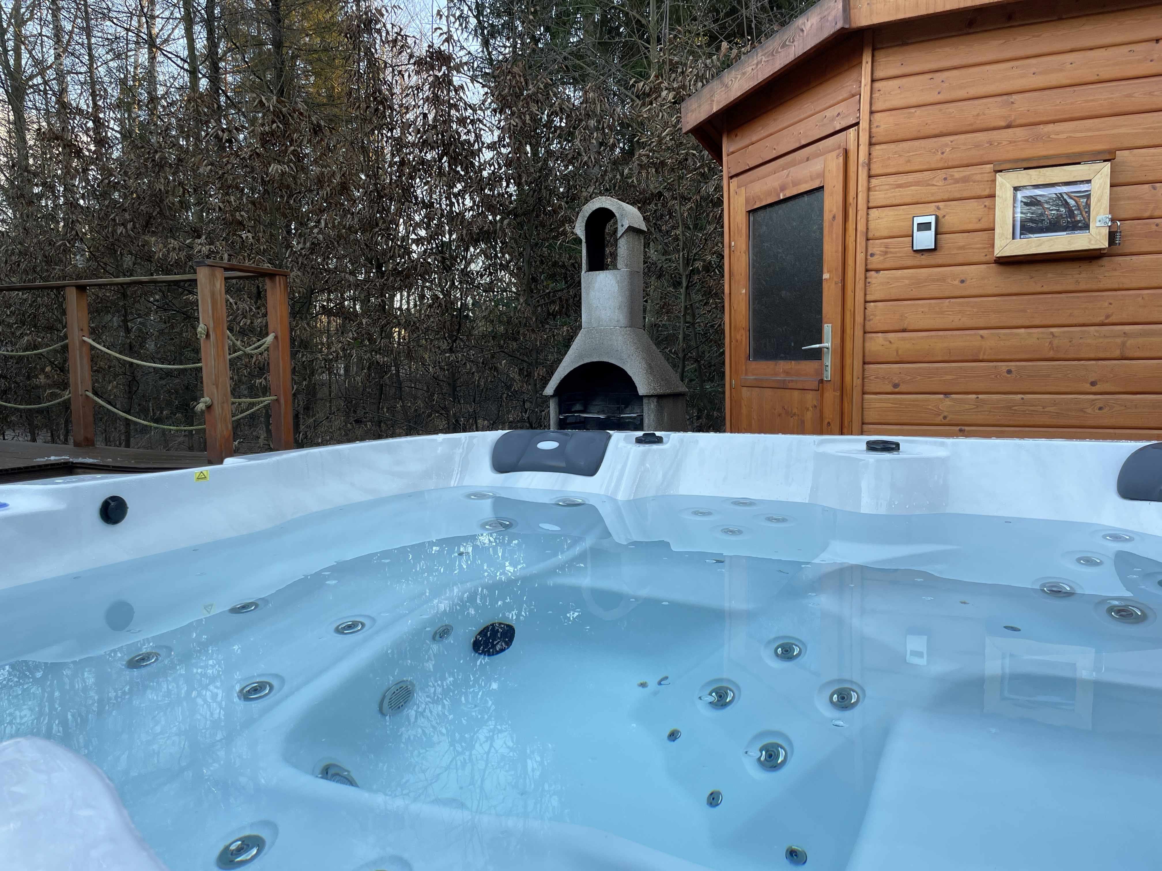 Monteurzimmer: Whirlpool - Mobilheim mit Sauna und Whirlpool (WA103)