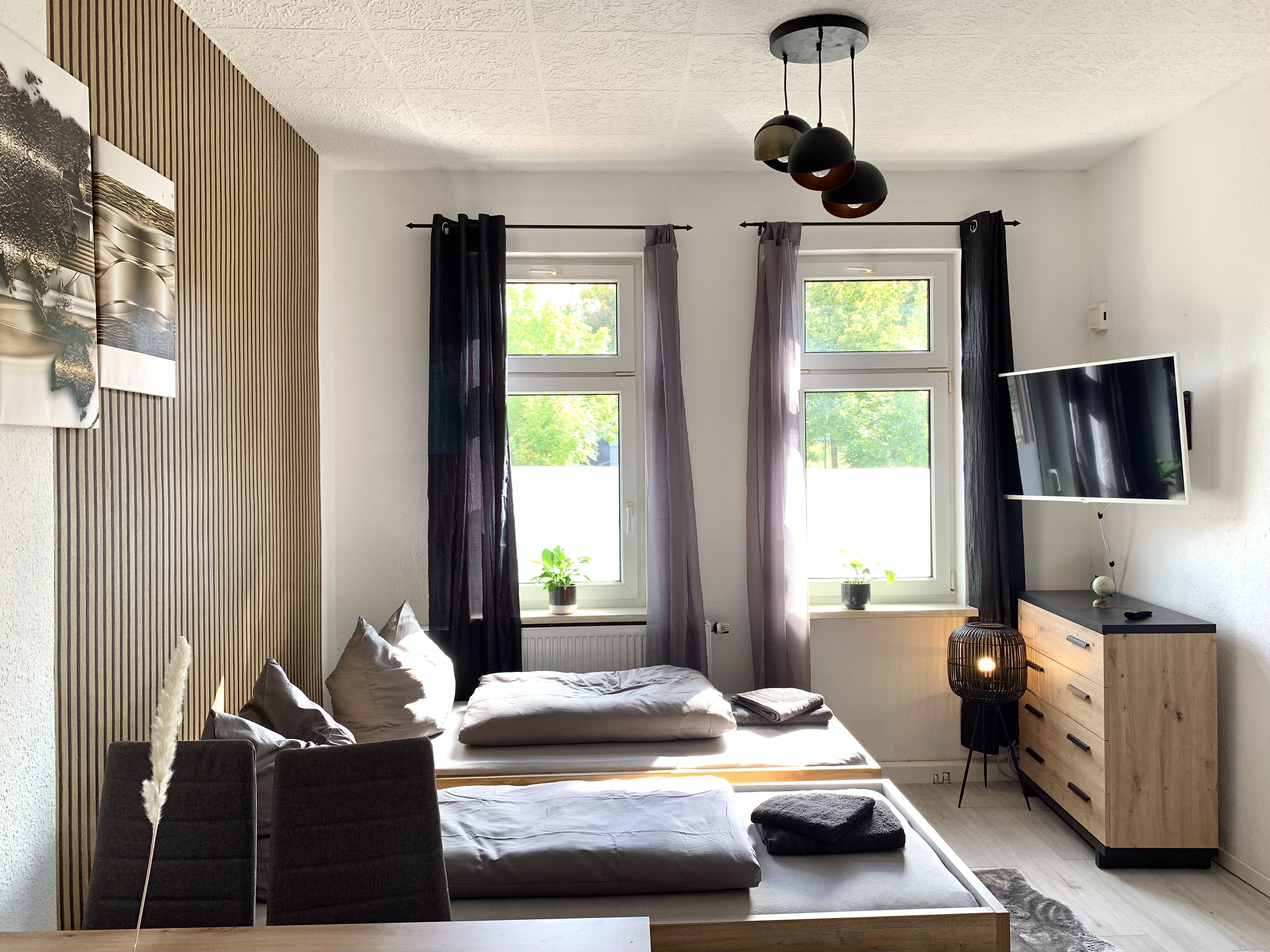 Monteurwohnung - Zimmertyp: Doppelzimmer - Plaue - Jedes Bett für sich – getrennt schlafen für mehr Komfort. - flex living -  Monteurwohnungen in Arnstadt