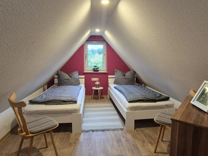 Monteurwohnung - TV - Deutschland - Schlafbereich Apartment "Sunset" - Ferienapartments Haus am Grün - Ruhe & Entspannung mitten in der Natur