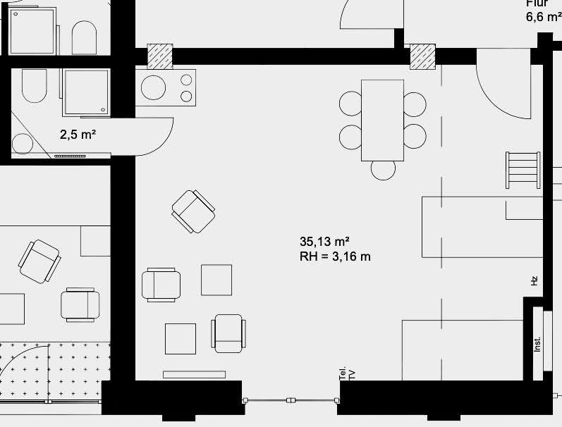 Monteurwohnung - Badezimmer: eigenes Bad - Duisburg - Modernes Loft - Keine Kaution, mit Reinigungsservice