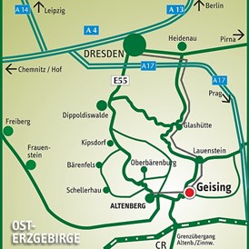 Monteurzimmer: Lageplan - Rübezahl-Geising - Rübezahl-Geising