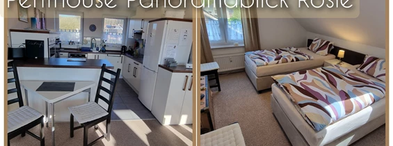 Monteurzimmer: Penthouse Panoramablick Rosie