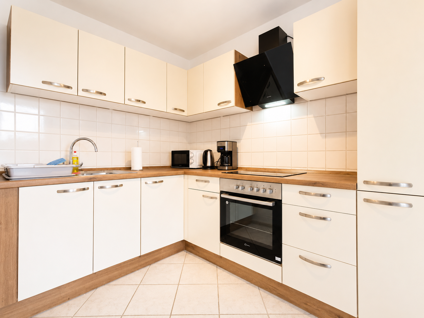 Monteurwohnung - Zimmertyp: Doppelzimmer - Elbeland - Küche - flex living -  Monteurwohnungen in Chemnitz