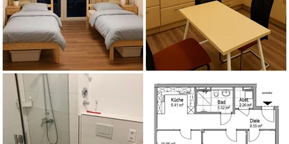 Monteurwohnung - Schönwalde (Landkreis Havelland) - Collage - 3 Zimmer möblierte Wohnung für Firmenmitarbeiter / Monteure