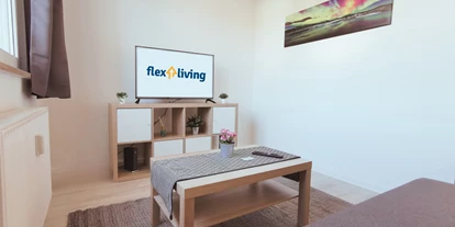 Monteurwohnung - Balkon - Deutschland - Wohnzimmer - flex living -  Monteurwohnungen in Dessau