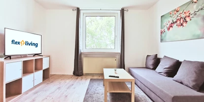 Monteurwohnung - Oberhausen (Oberhausen, Stadt) - Wohnzimmer - flex living -  Monteurwohnungen in Essen