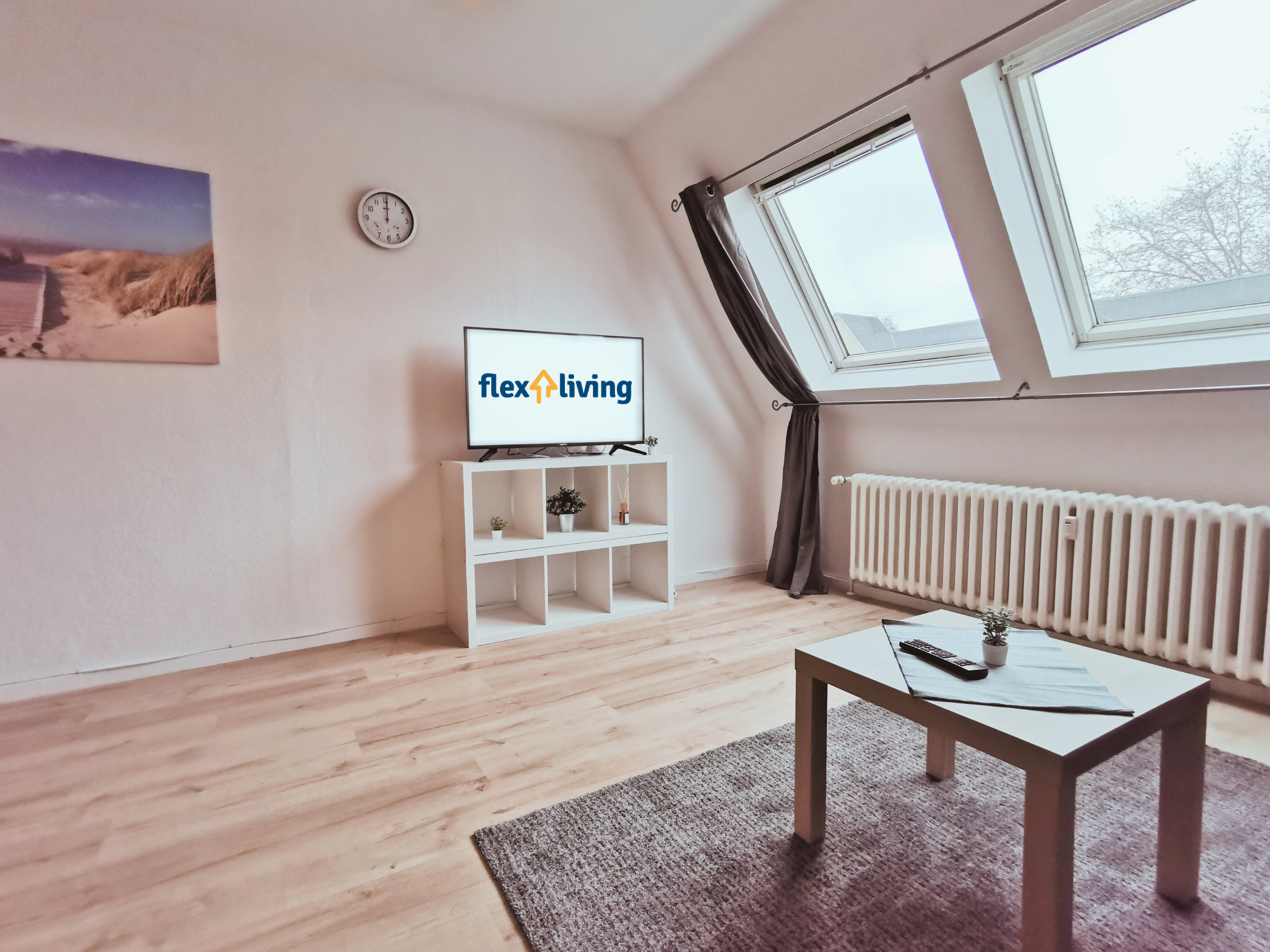 Monteurzimmer: Wohnzimmer - flex living -  Monteurwohnungen in Duisburg
