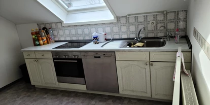 Monteurwohnung - Kaffeemaschine - Bielefeld - Küche rechts - Monteur, Ferienwohnung, Pension, Zimmer,  Gütersloh A2/A33