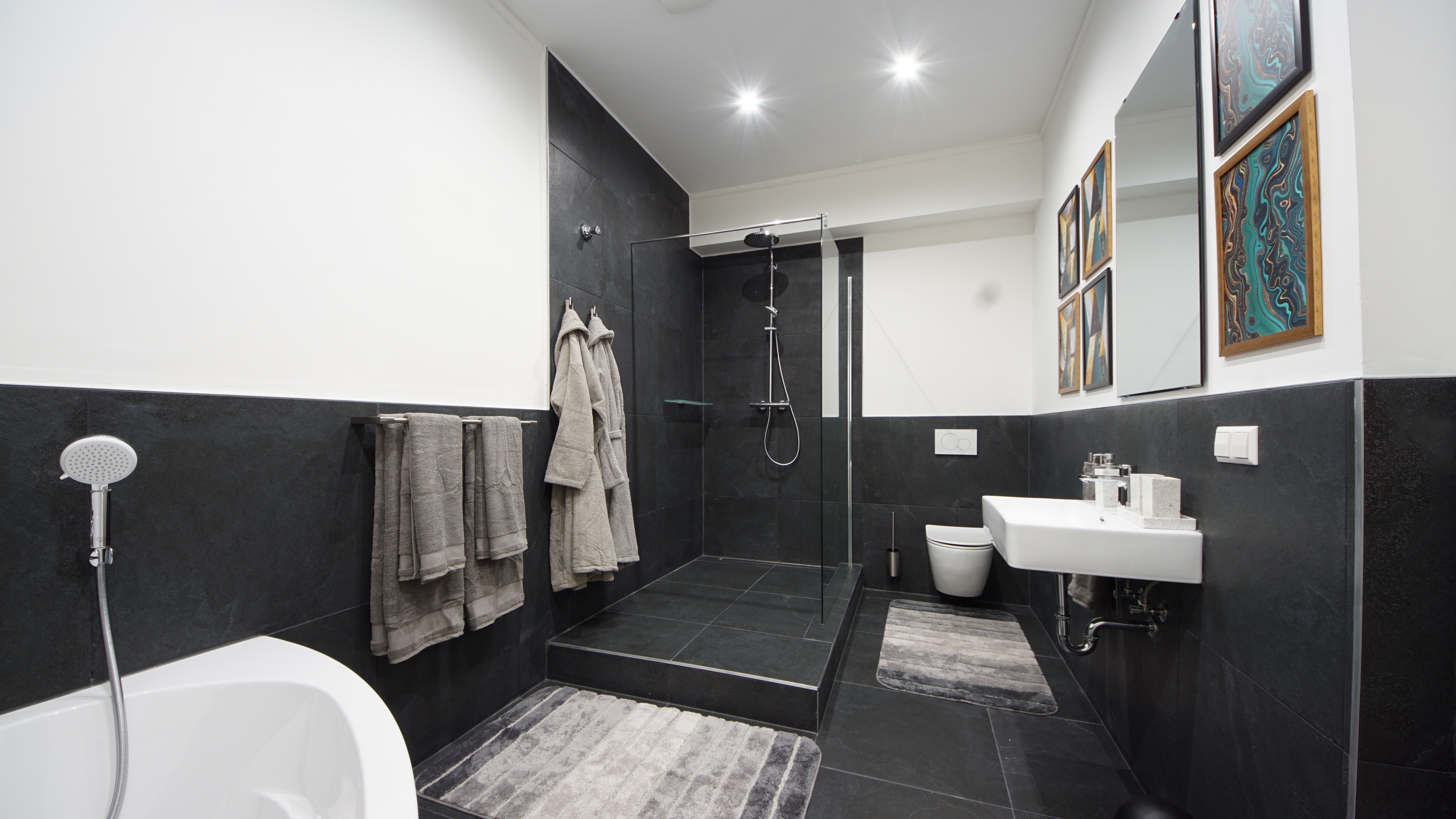 Monteurwohnung - PLZ 76149 (Deutschland) - Gästebad 1 - Großzügige Monteur-Suiten ab sofort verfügbar