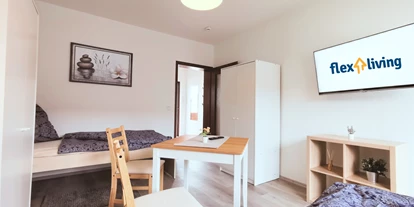 Monteurwohnung - Oberhausen (Oberhausen, Stadt) - Schlafzimmer - flex living -  Monteurwohnungen in Oberhausen