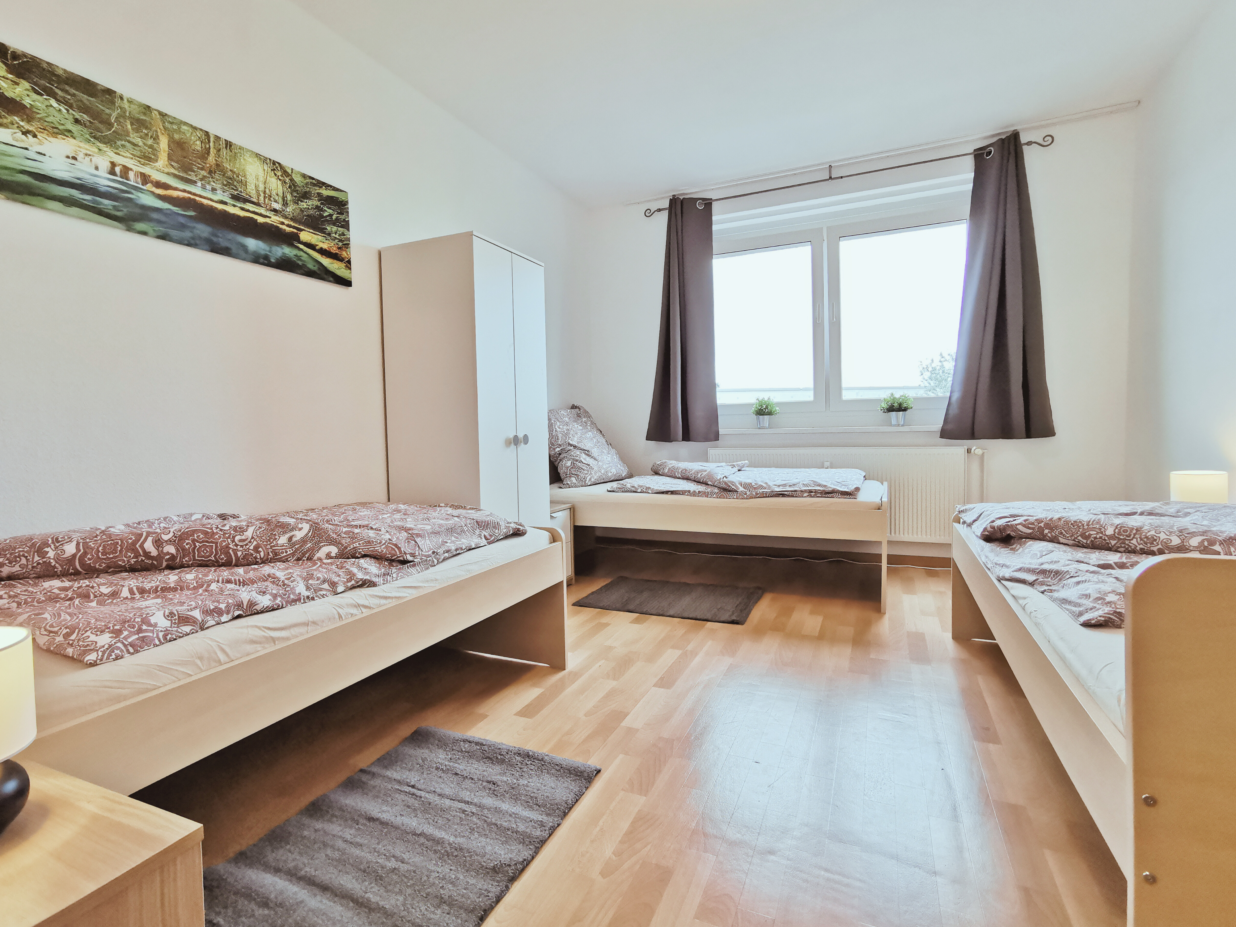 Monteurwohnung - Brandenburg Nord - Schlafzimmer - flex living -  Monteurwohnungen in Brandenburg